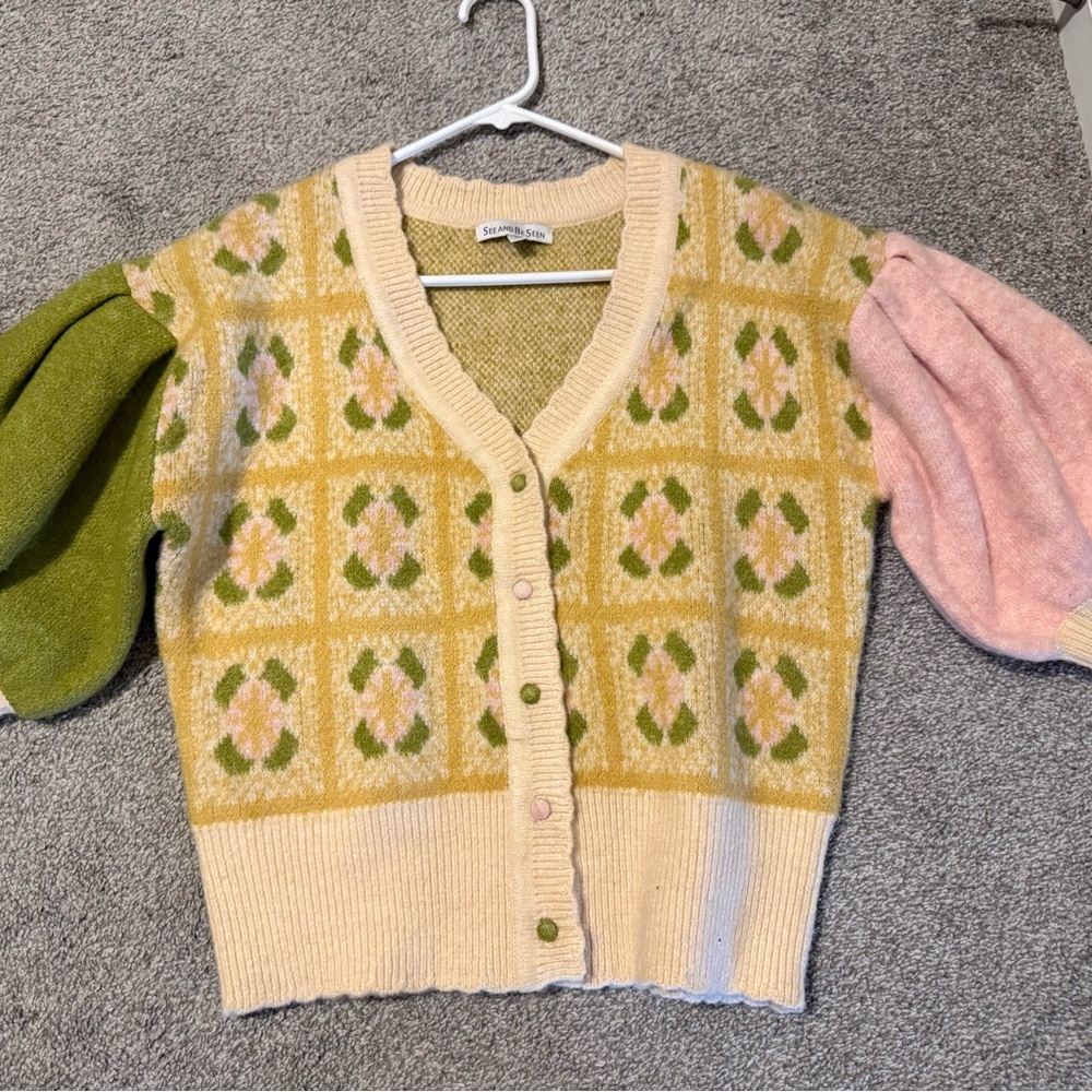 Colorful Patterned Women's Sweater